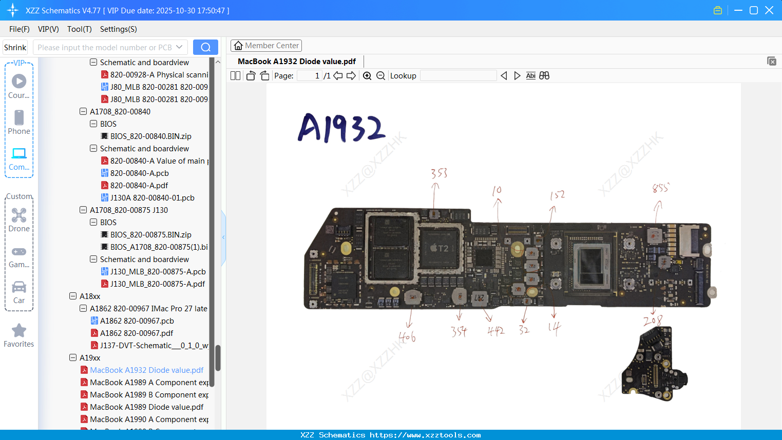 Laptop Apple MacBook A1932 Diode Value